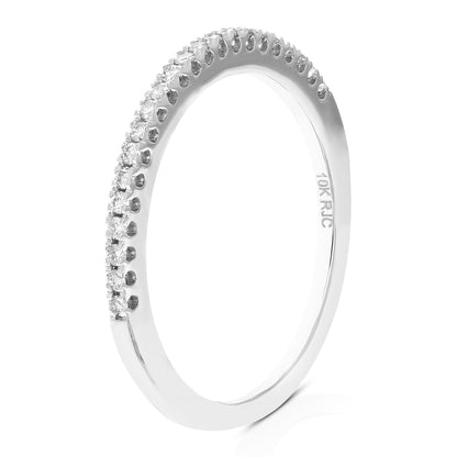 Pave Diamond Wedding Band