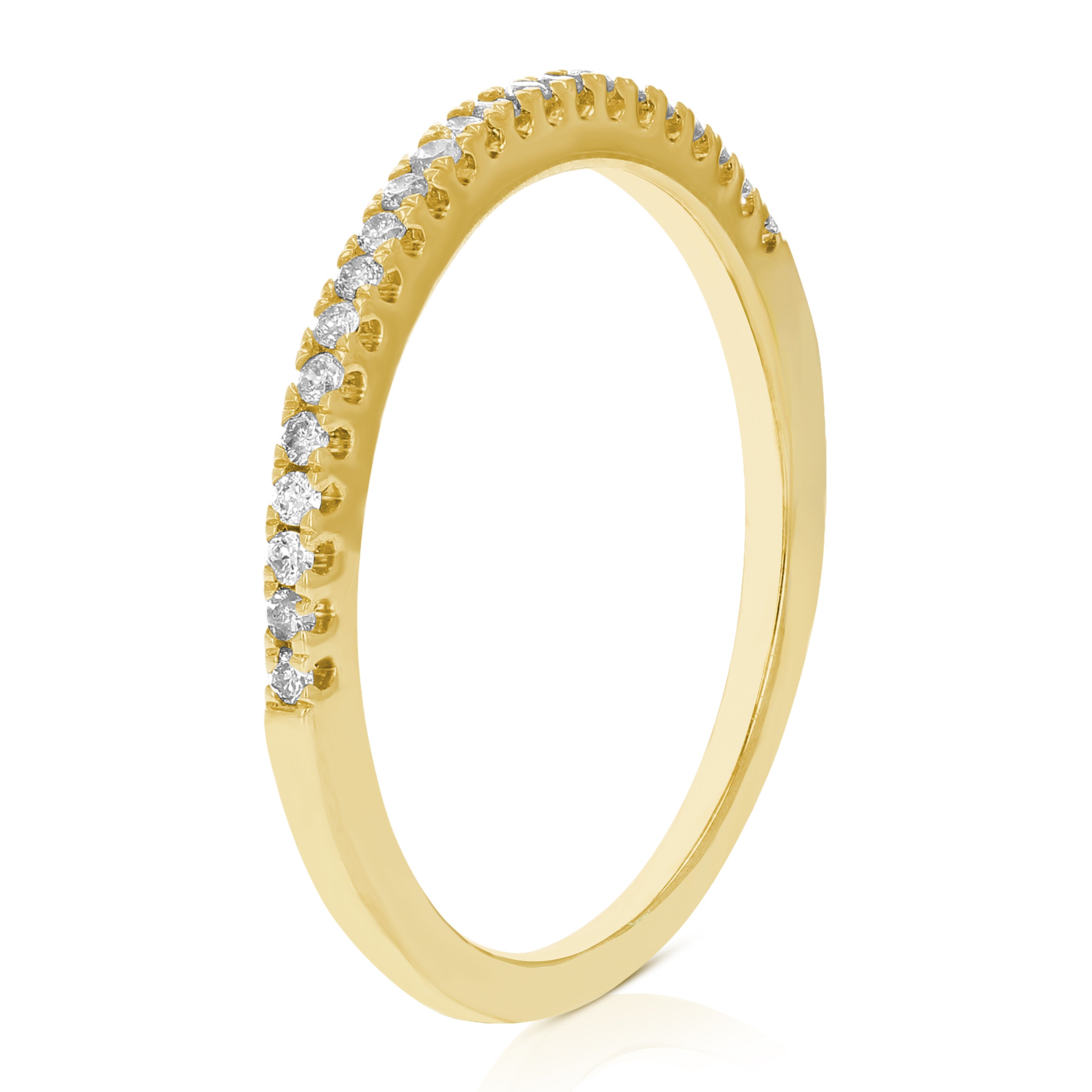 Pave Diamond Wedding Band