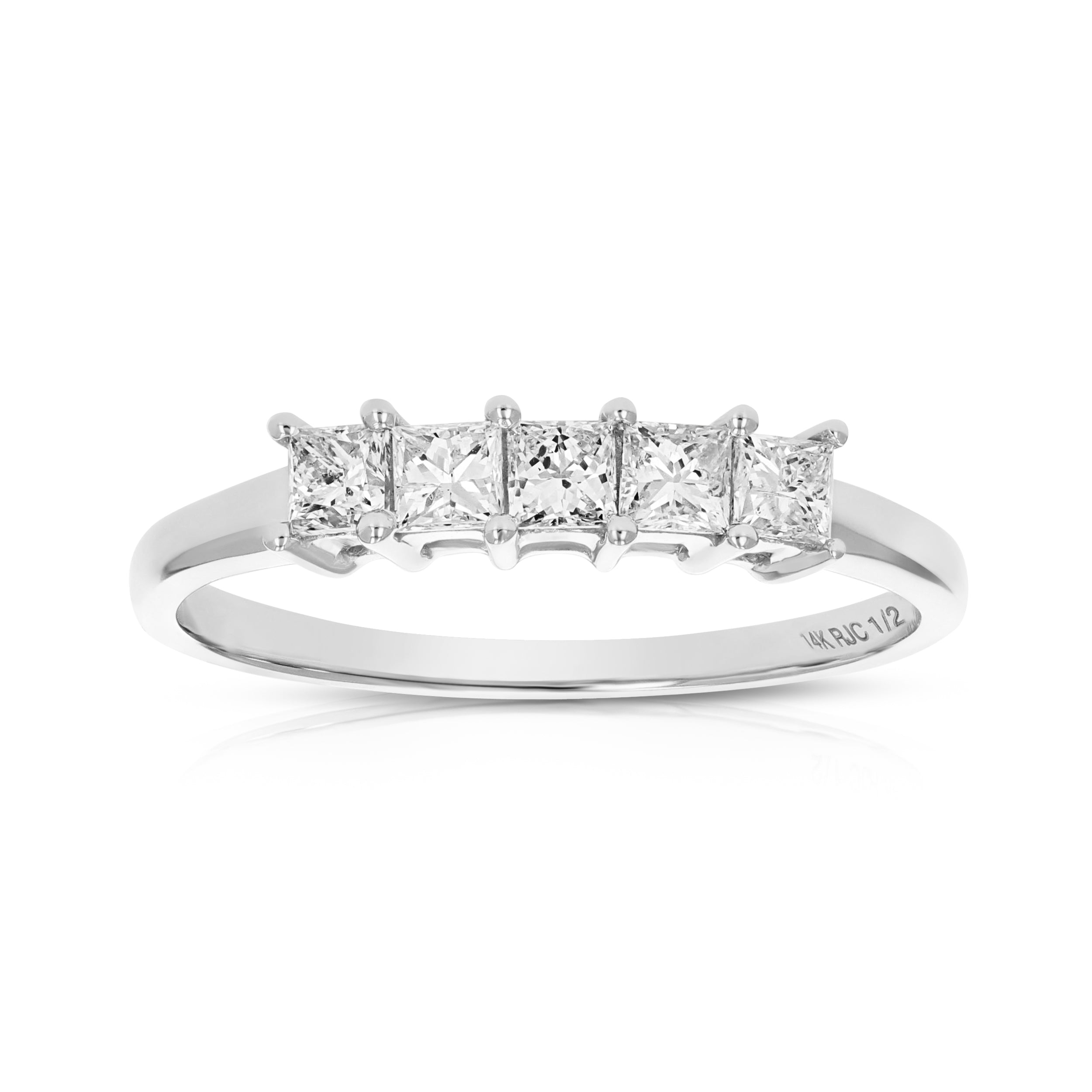 5 Stone Princess Engagement Ring