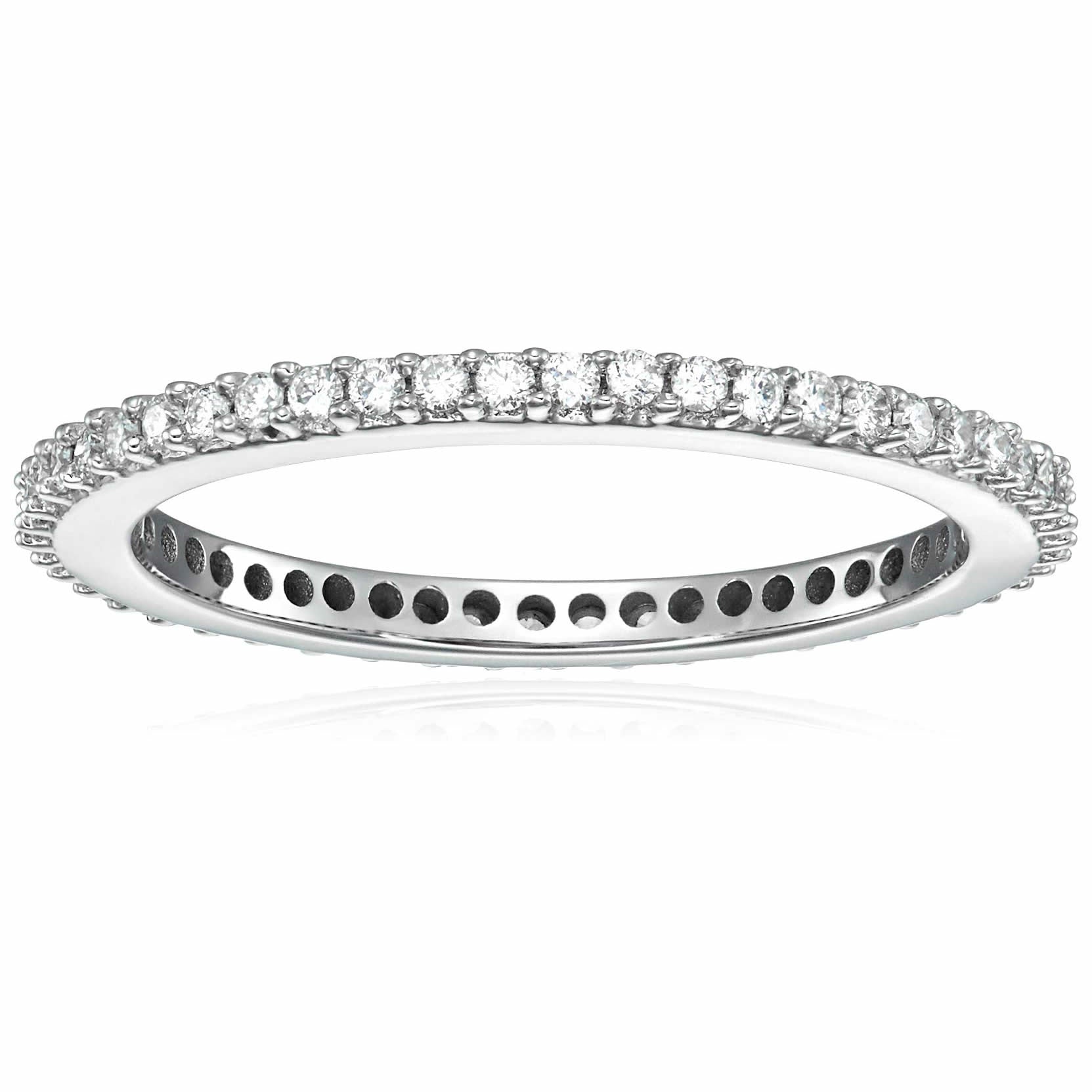 1/2 cttw Diamond Eternity Ring for Women, Wedding Band in 14K