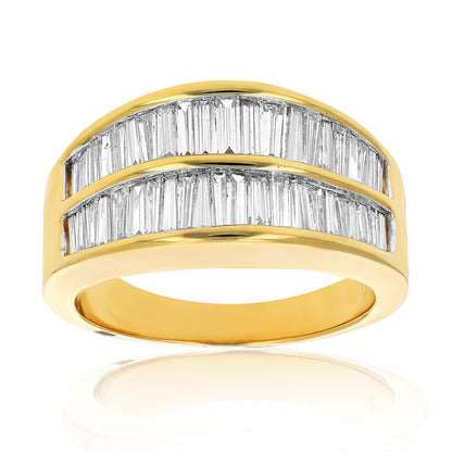 Baguette Diamond Channel Band