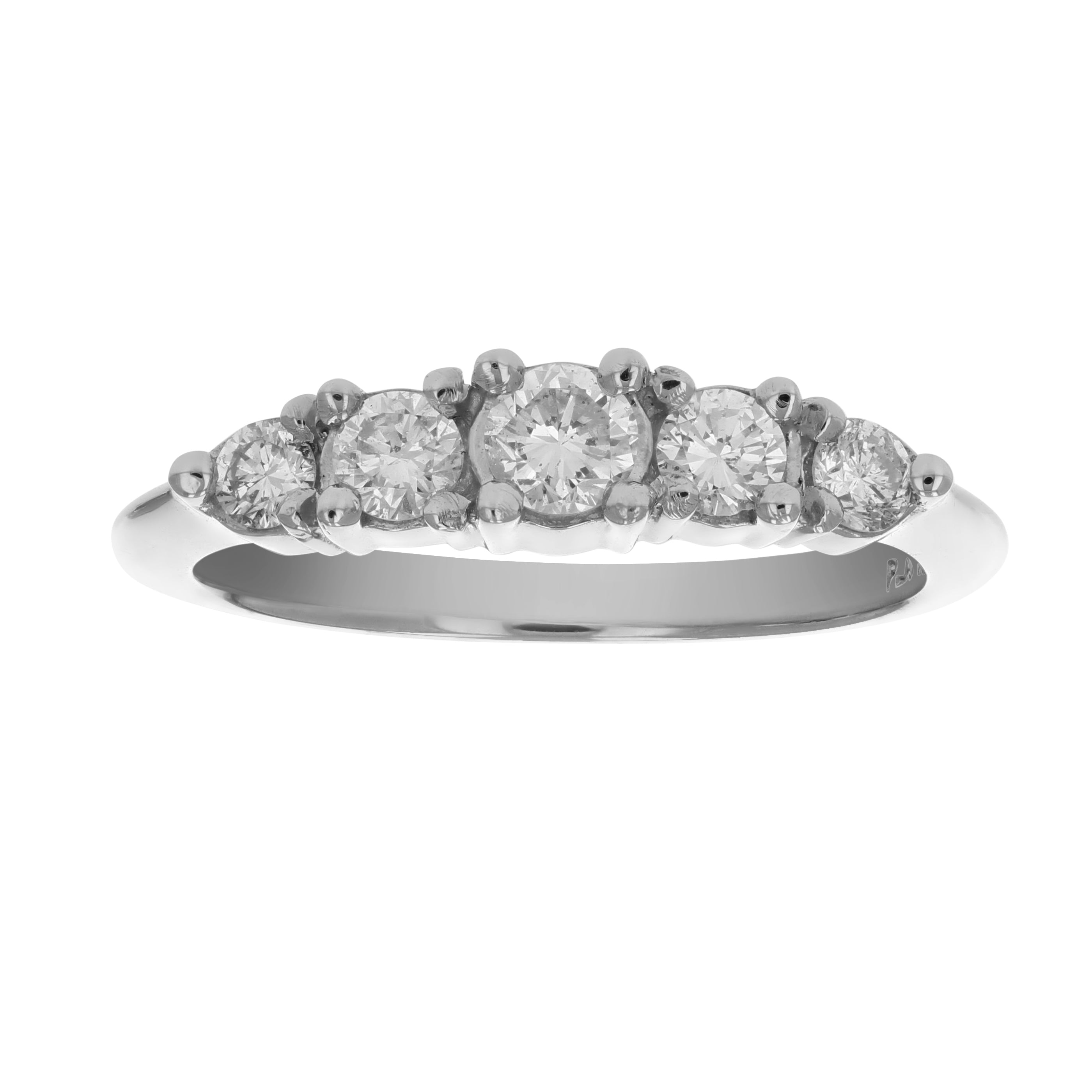 Five Stone Platinum Diamond Ring