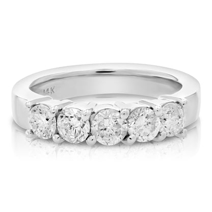 Five Stone Diamond Engagement Ring