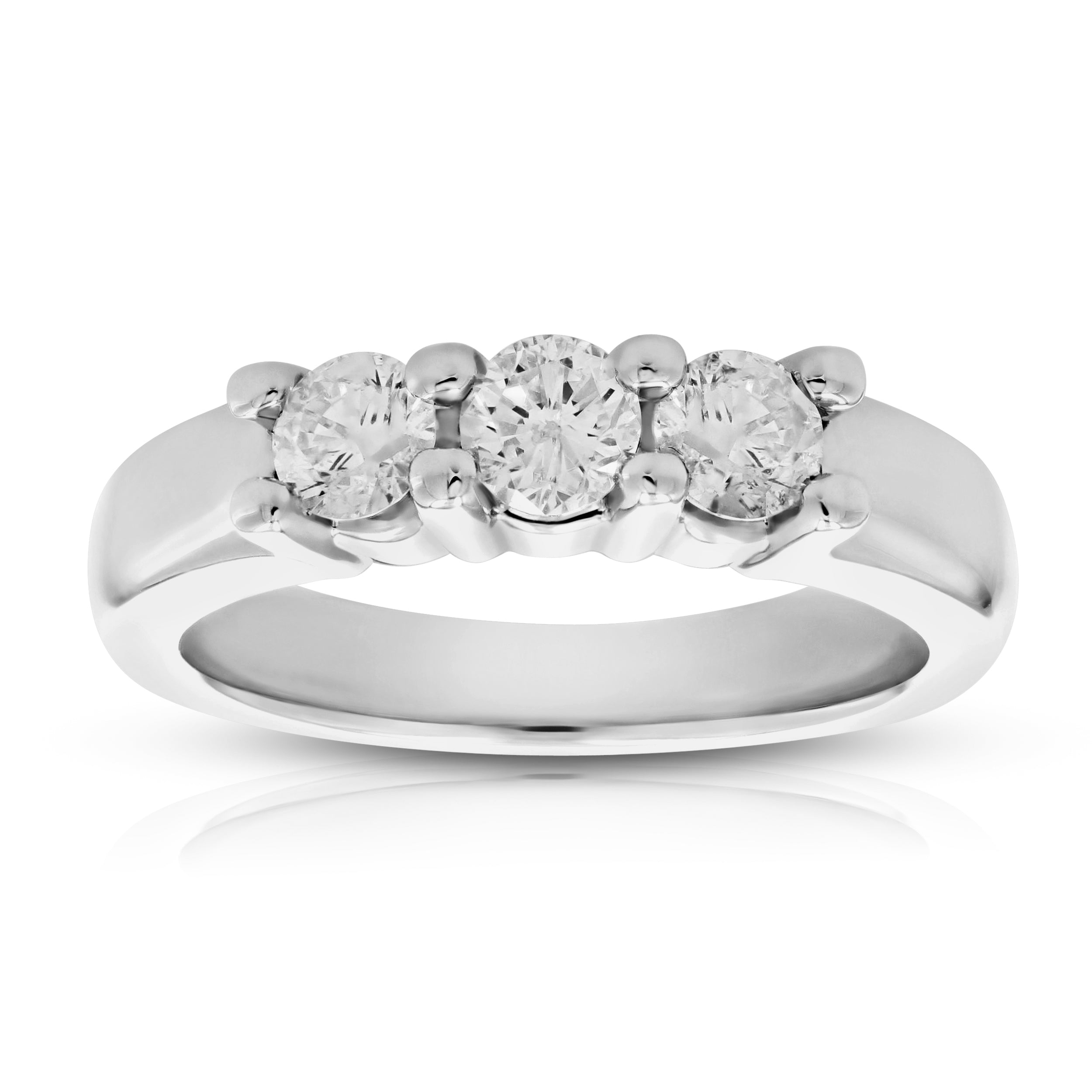 Three Stone Diamond Engagement Ring