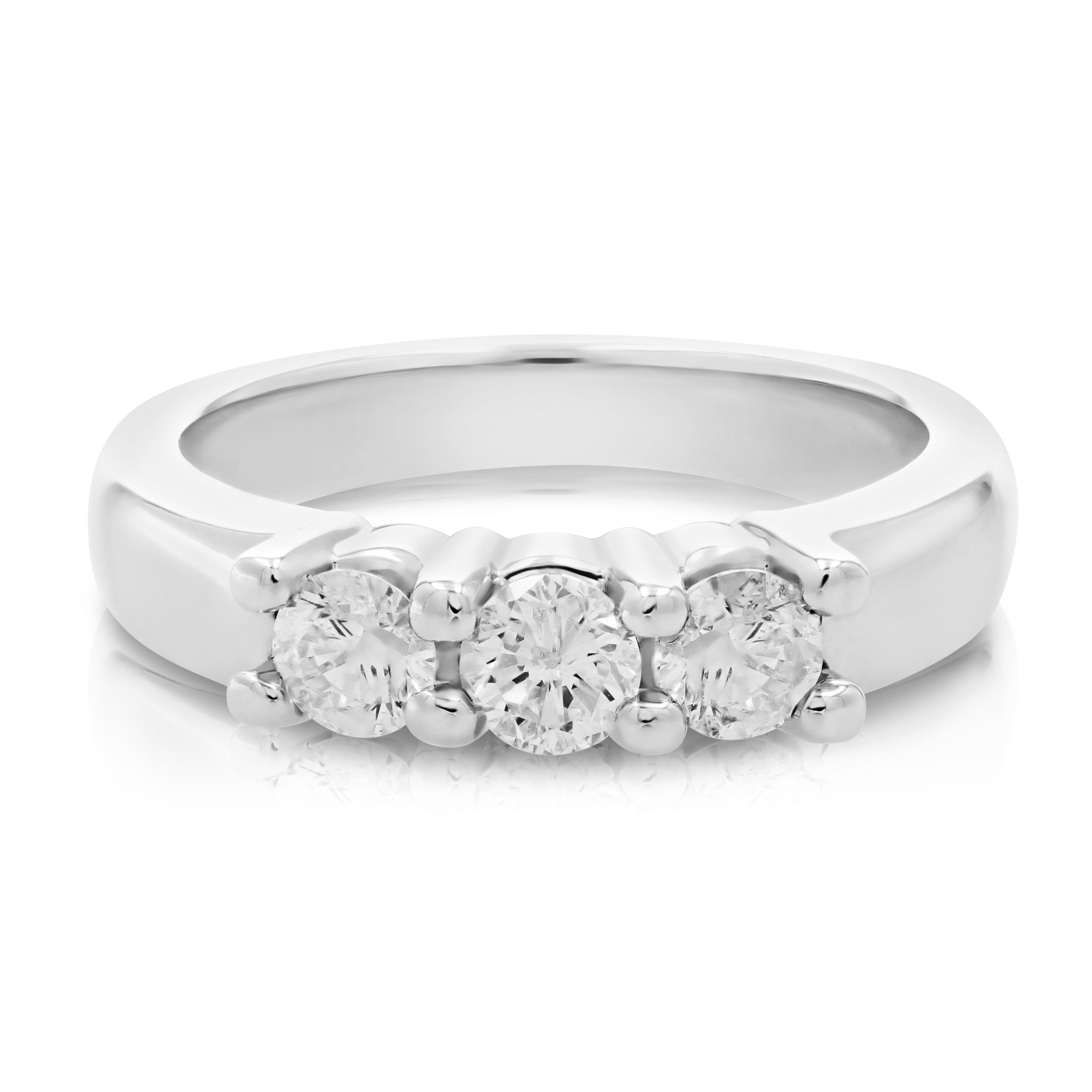 Three Stone Diamond Engagement Ring