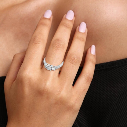 Classic Three Stone Engagement Ring