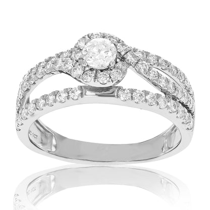 Halo Diamond Engagement Ring