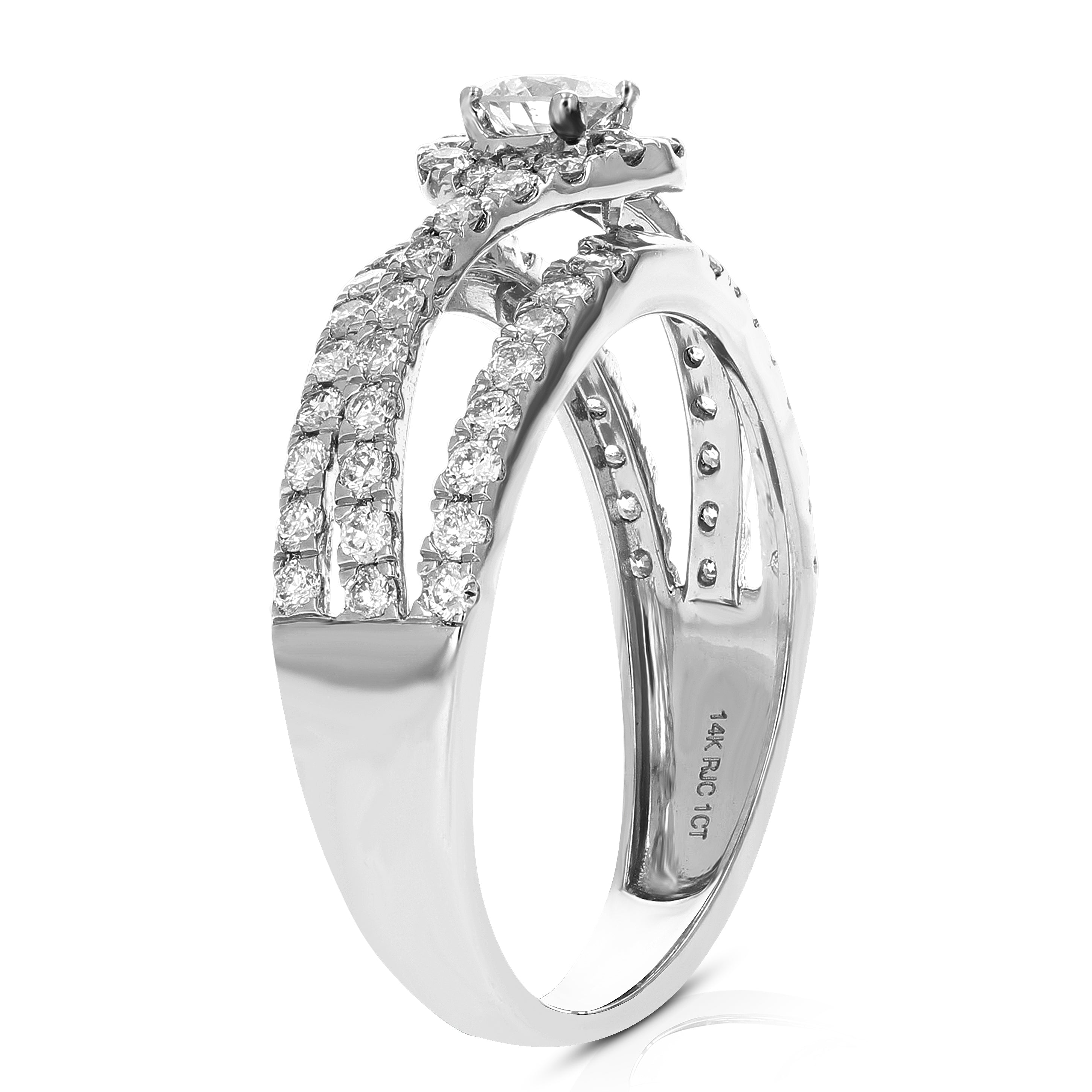 Halo Diamond Engagement Ring