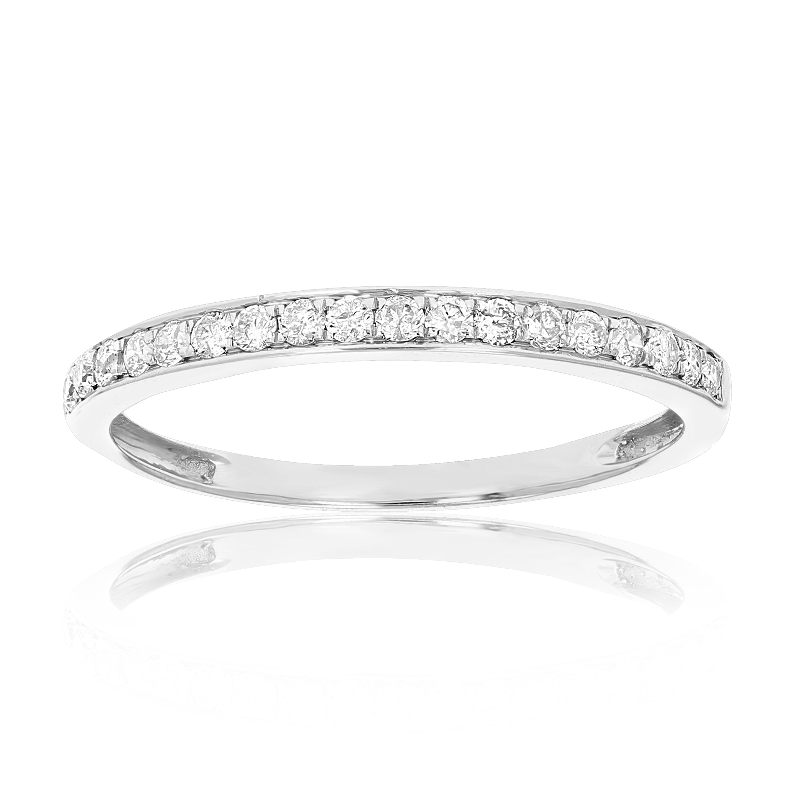 Prong Diamond Wedding Band