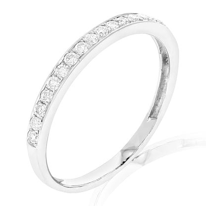 Prong Diamond Wedding Band