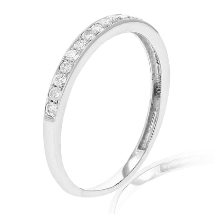 Prong Diamond Wedding Band