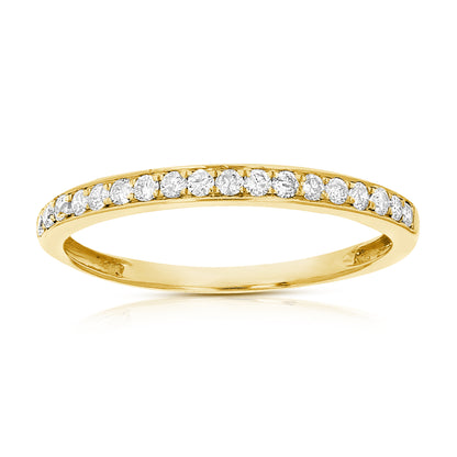 Prong Diamond Wedding Band