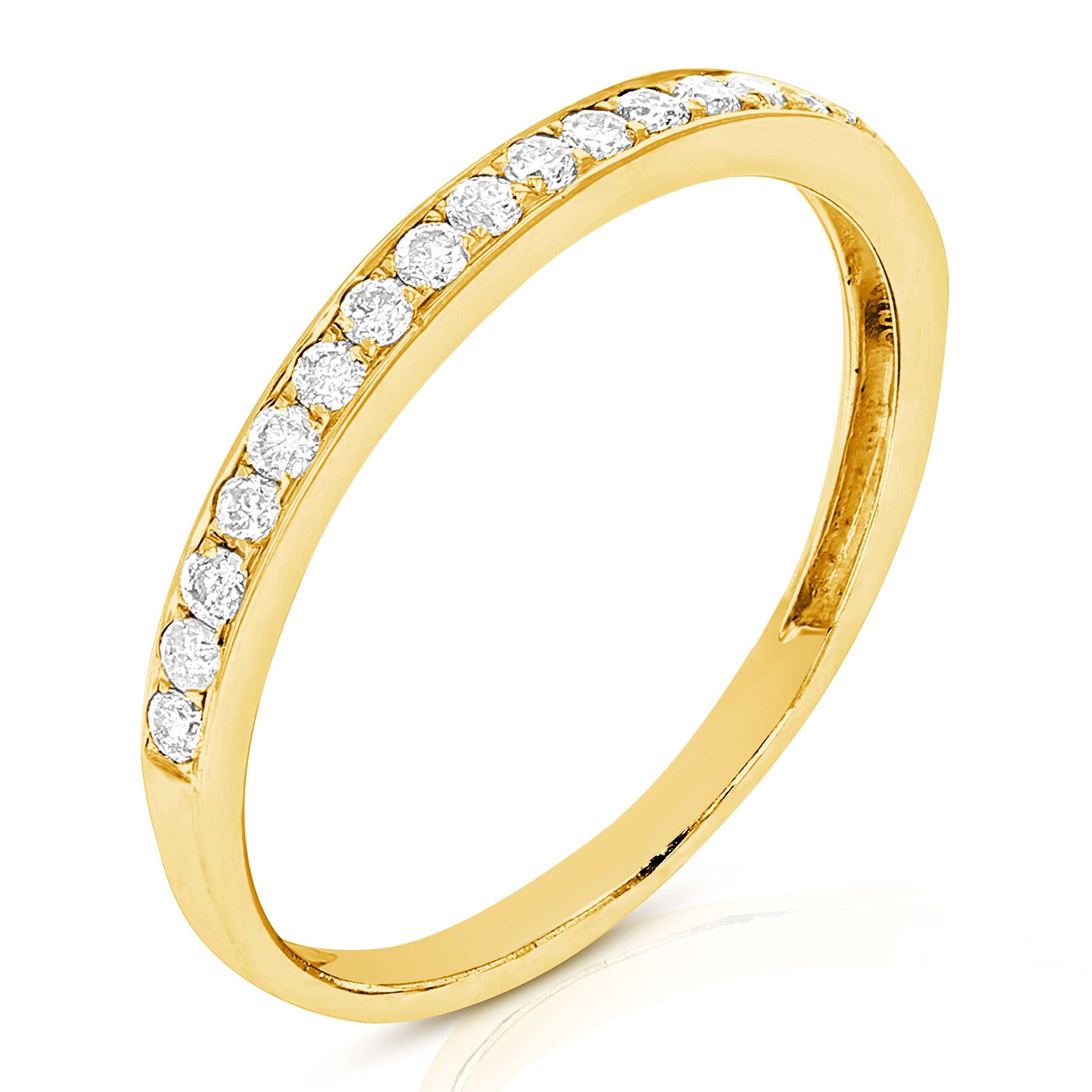 Prong Diamond Wedding Band