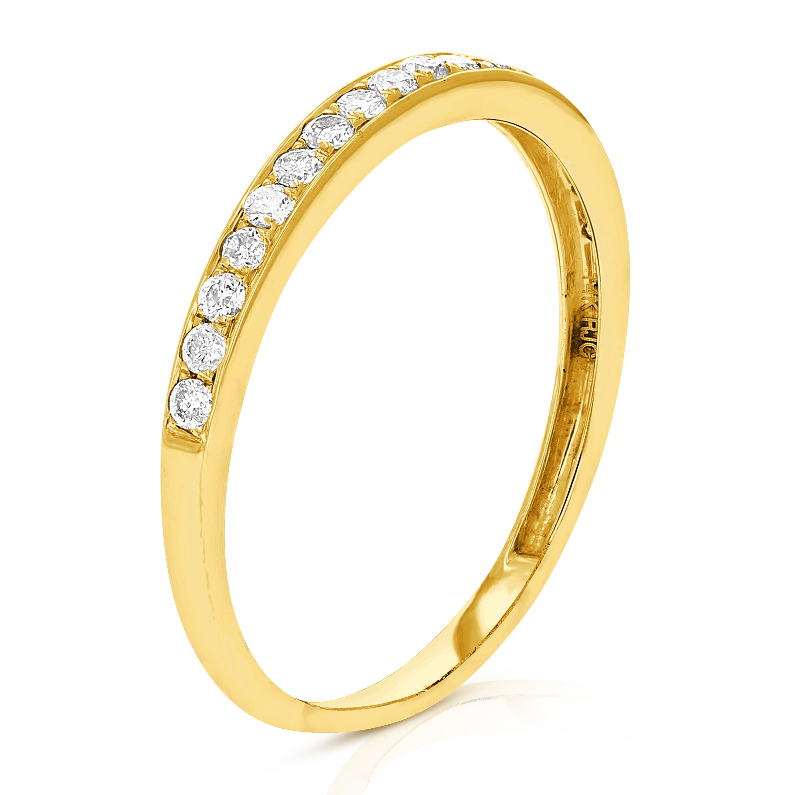 Prong Diamond Wedding Band