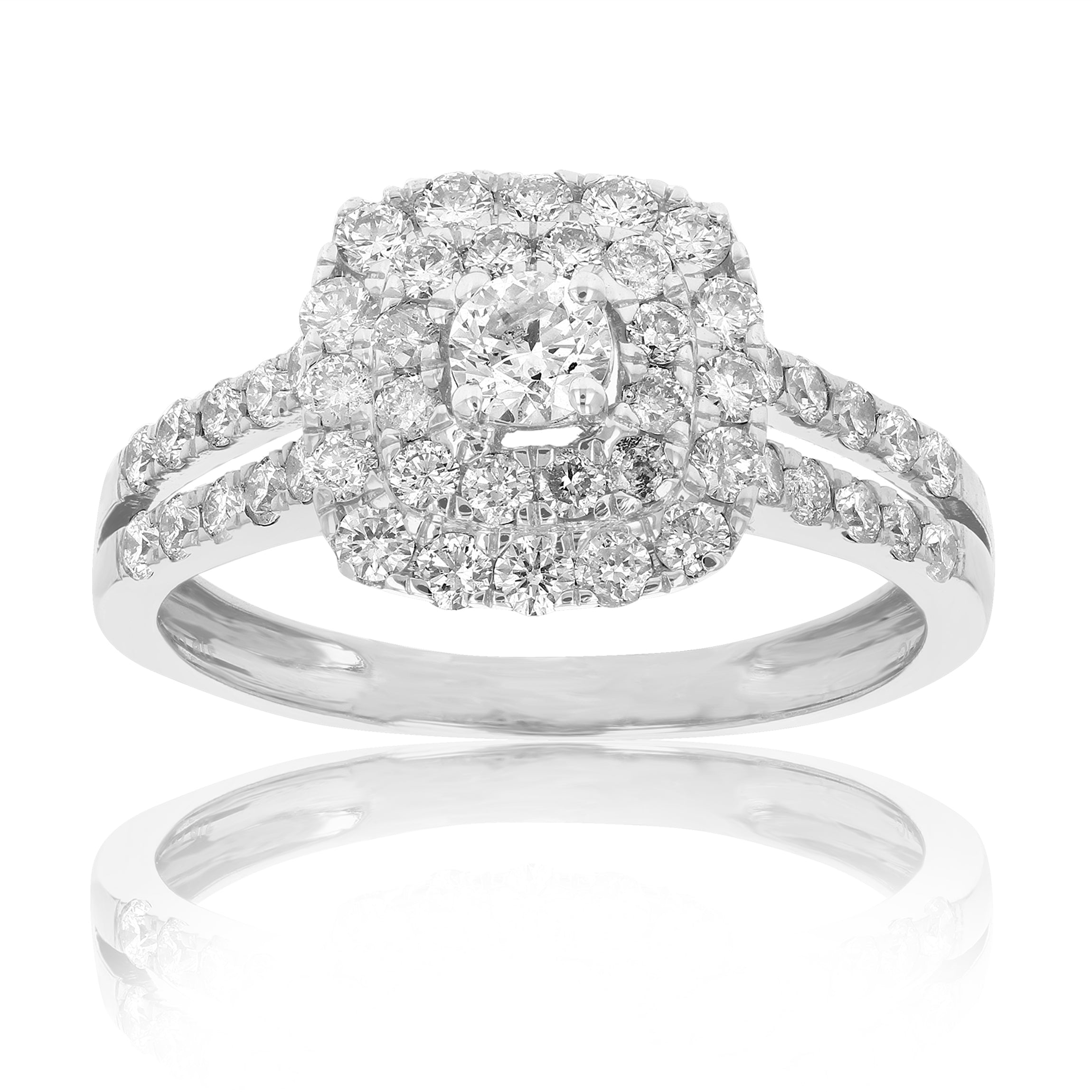 Classic Cushion Diamond Engagement Ring