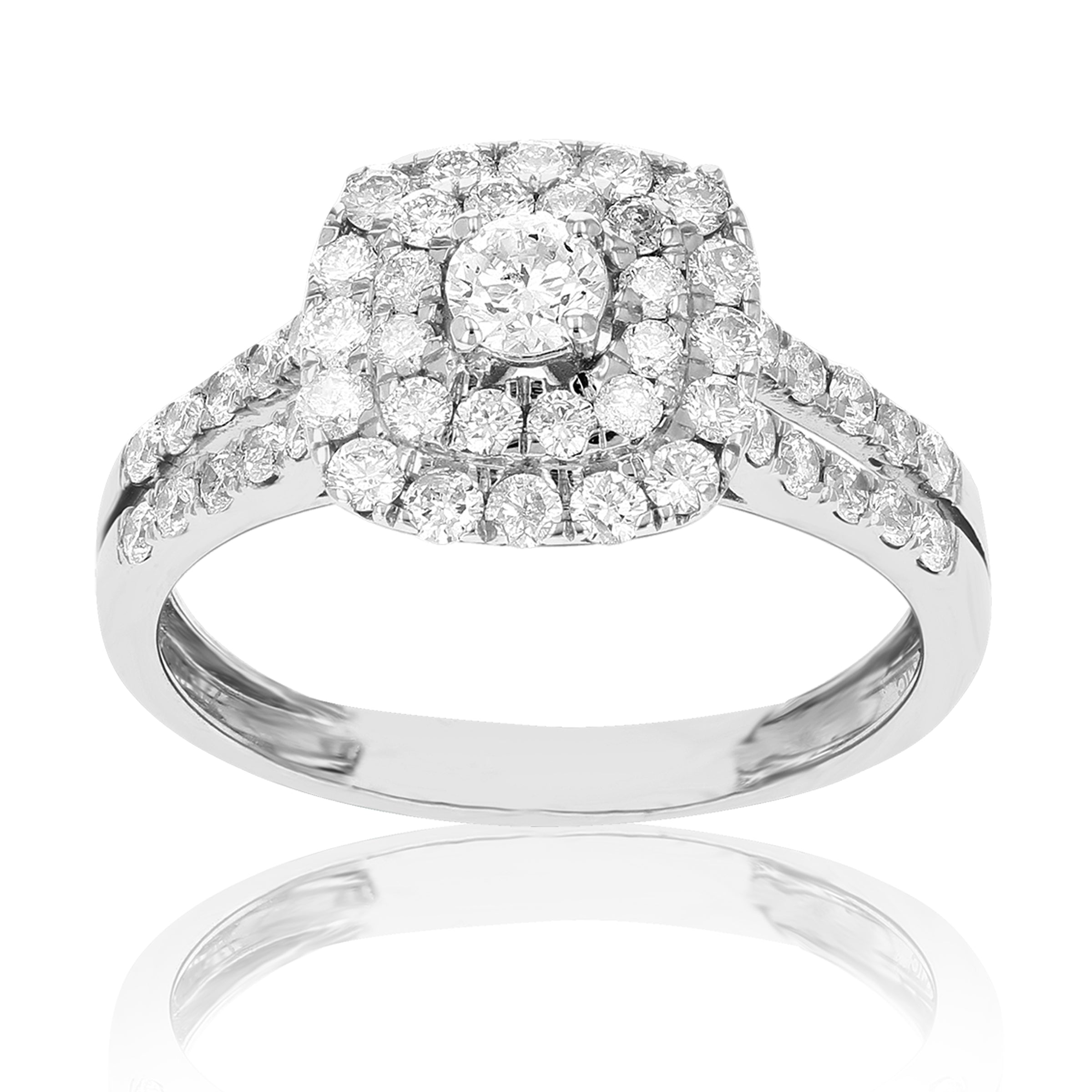 Classic Cushion Diamond Engagement Ring