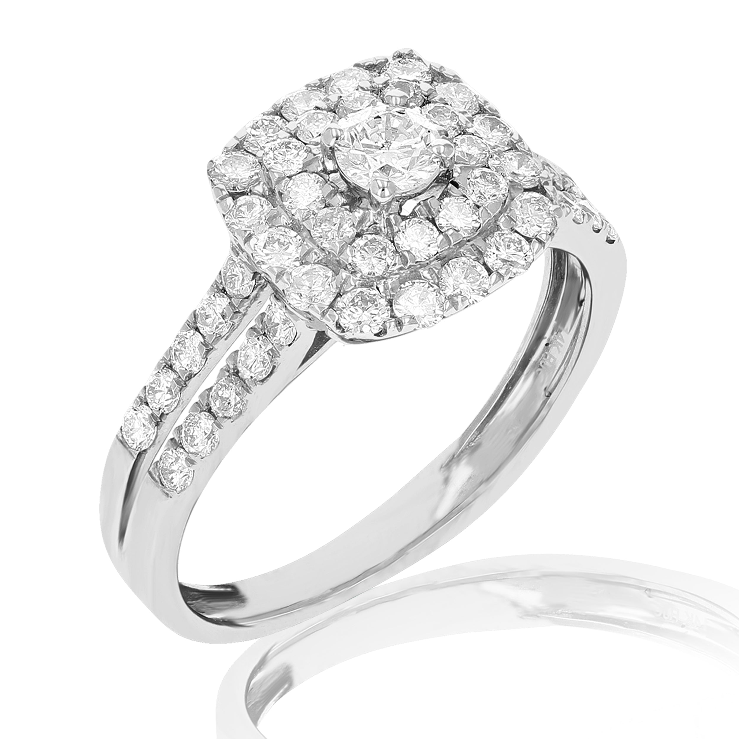 Classic Cushion Diamond Engagement Ring