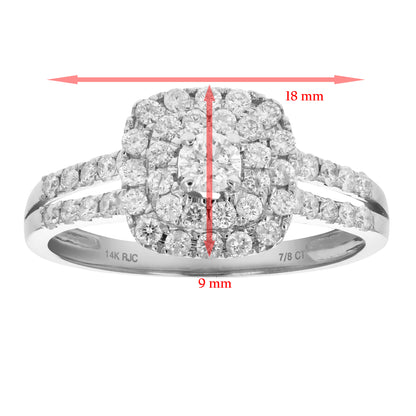 Classic Cushion Diamond Engagement Ring