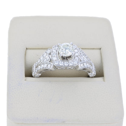 Cushion Diamond Engagement Ring