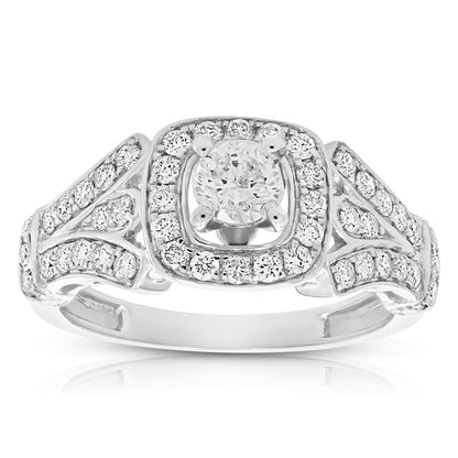 Cushion Diamond Engagement Ring