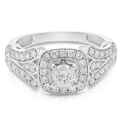 Cushion Diamond Engagement Ring