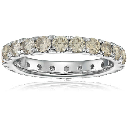 Champagne Diamond Eternity Band