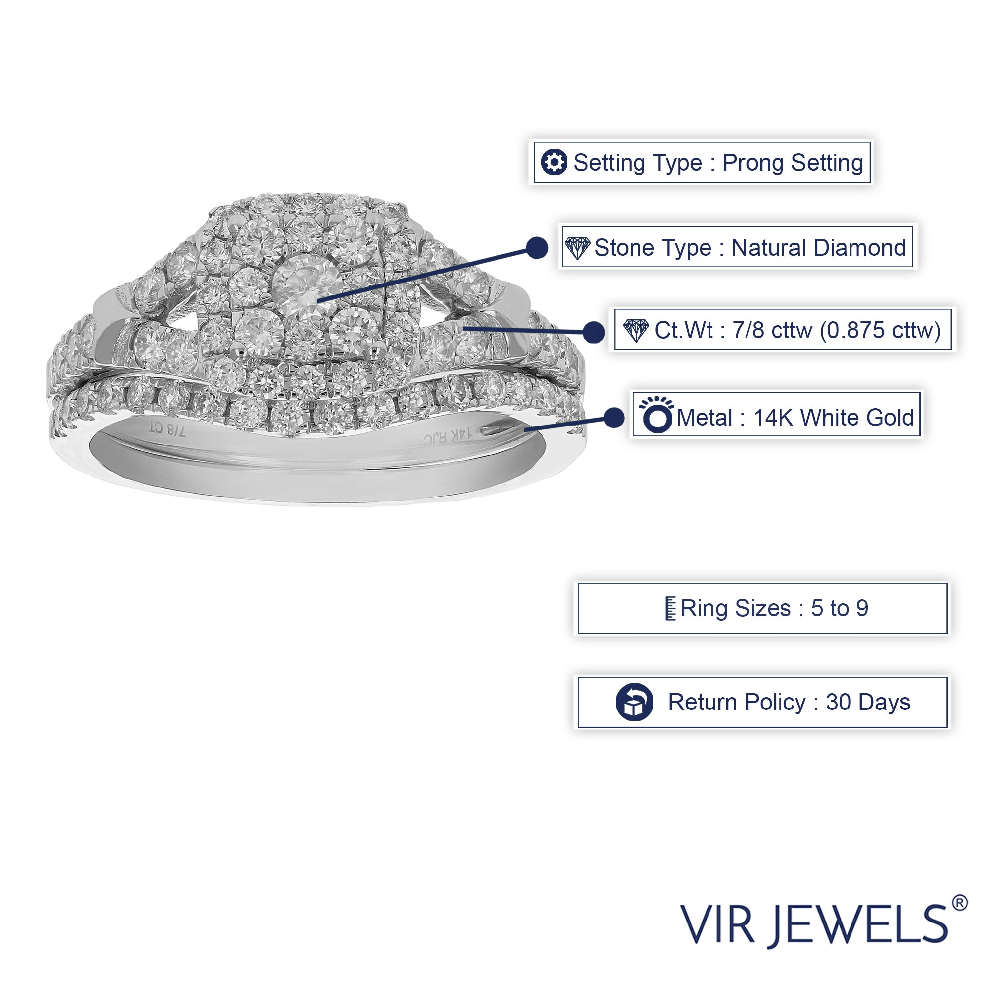 Split Shank Diamond Bridal Set