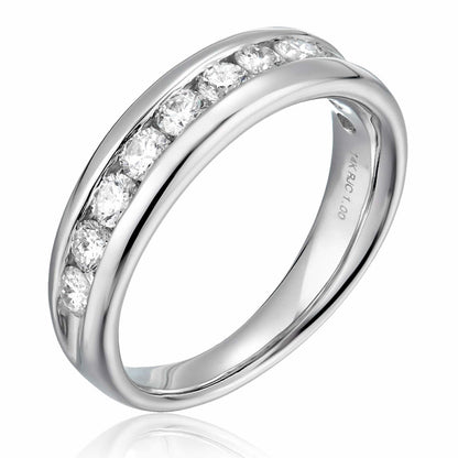 Channel Wedding Diamond Band