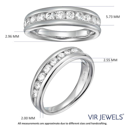 Channel Wedding Diamond Band