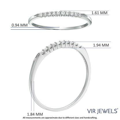 10 Stone Diamond Wedding Band