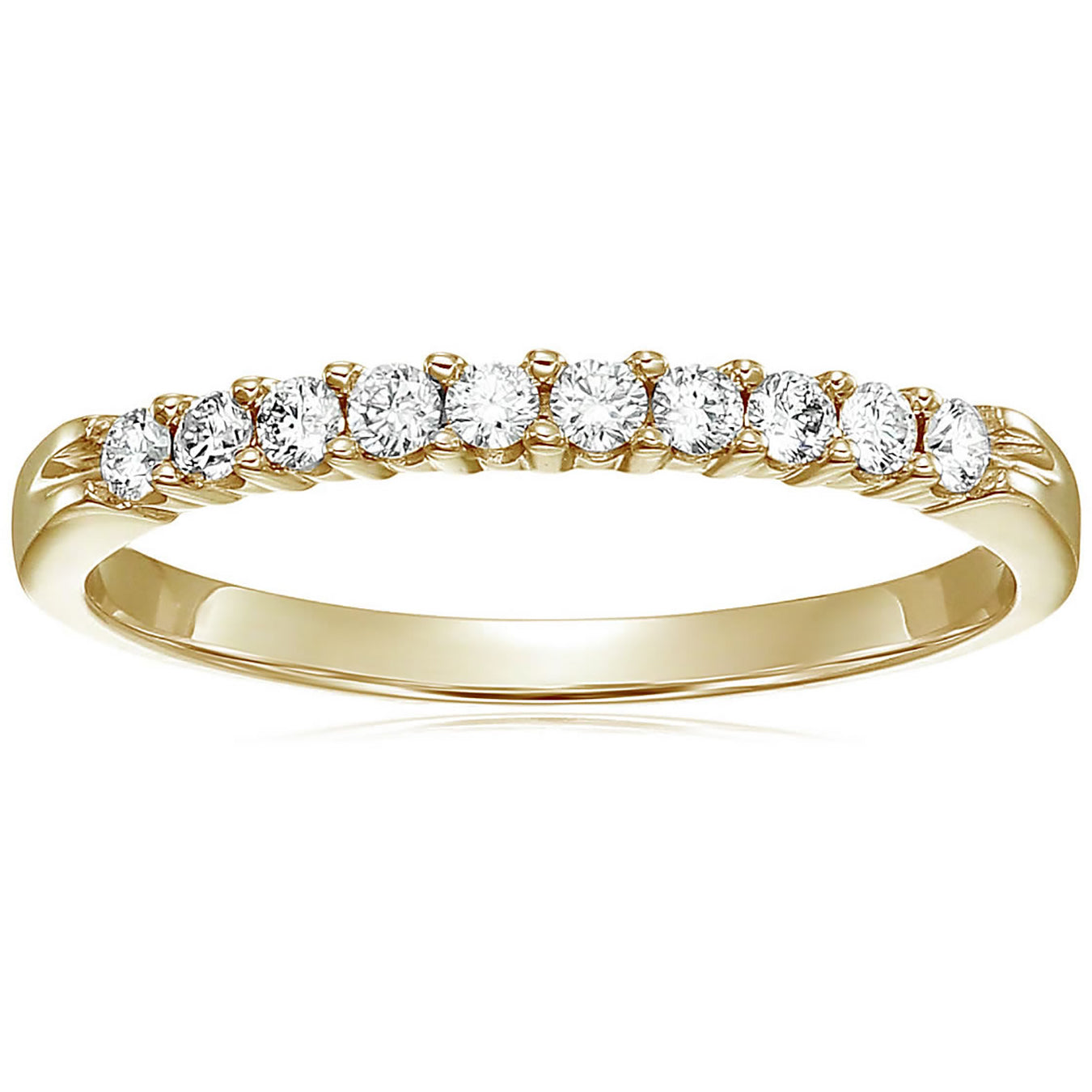 10 Stone Diamond Wedding Band