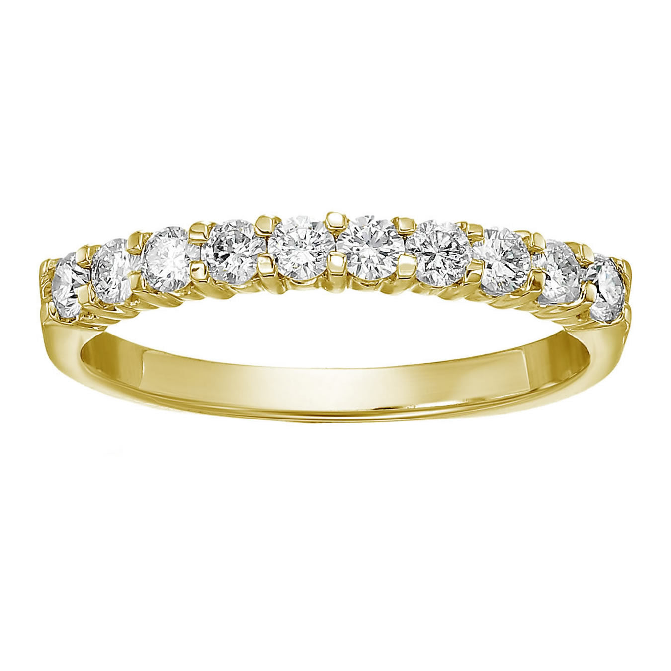 10 Stone Diamond Wedding Band