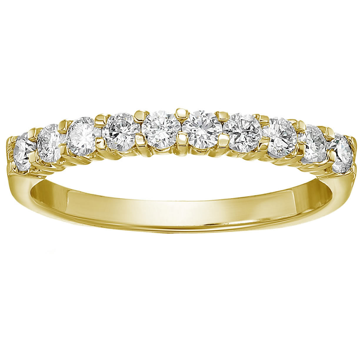 10 Stone Diamond Wedding Band