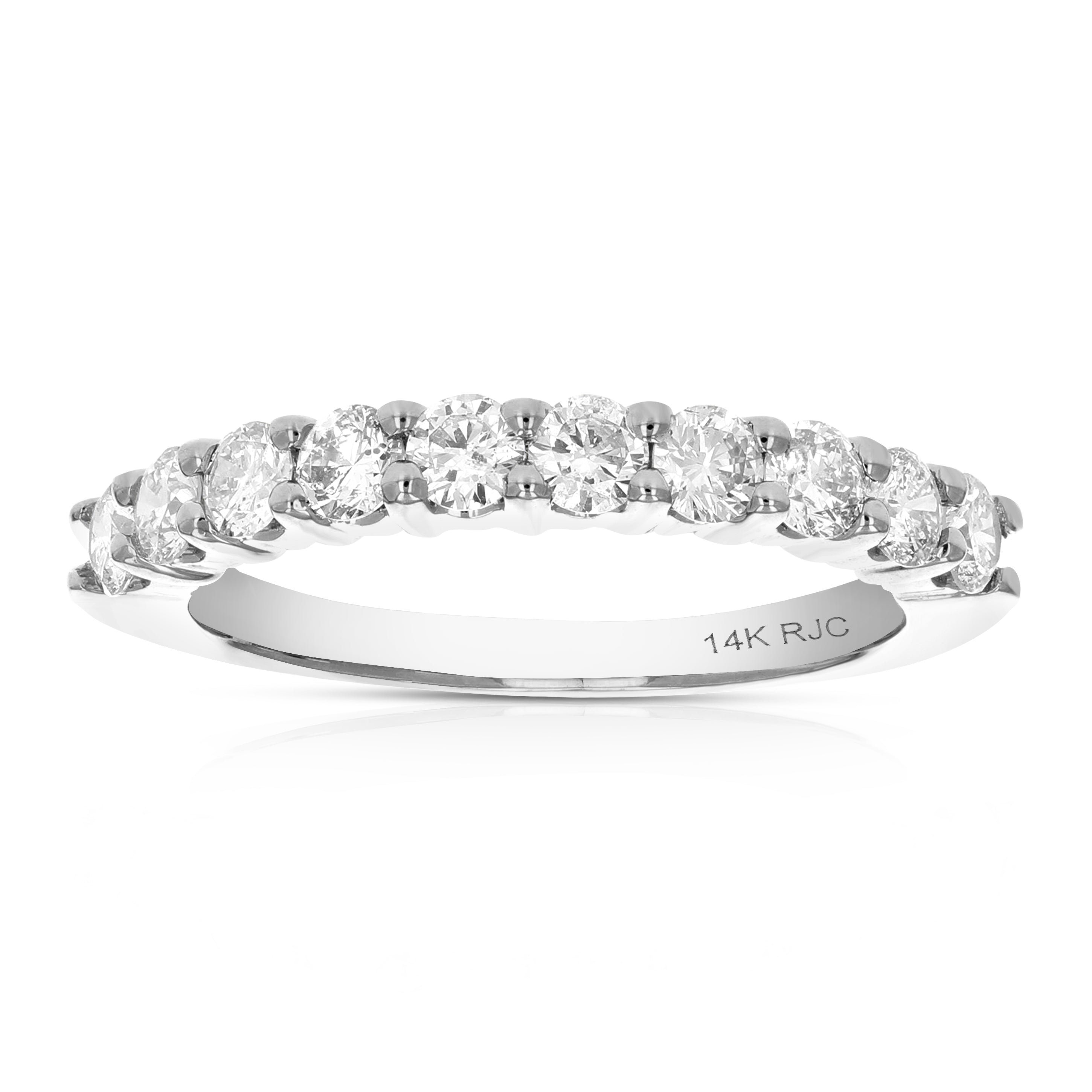 10 Stone Diamond Wedding Band