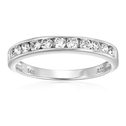 Classic Diamond Channel Wedding Band