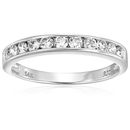 Classic Diamond Channel Wedding Band