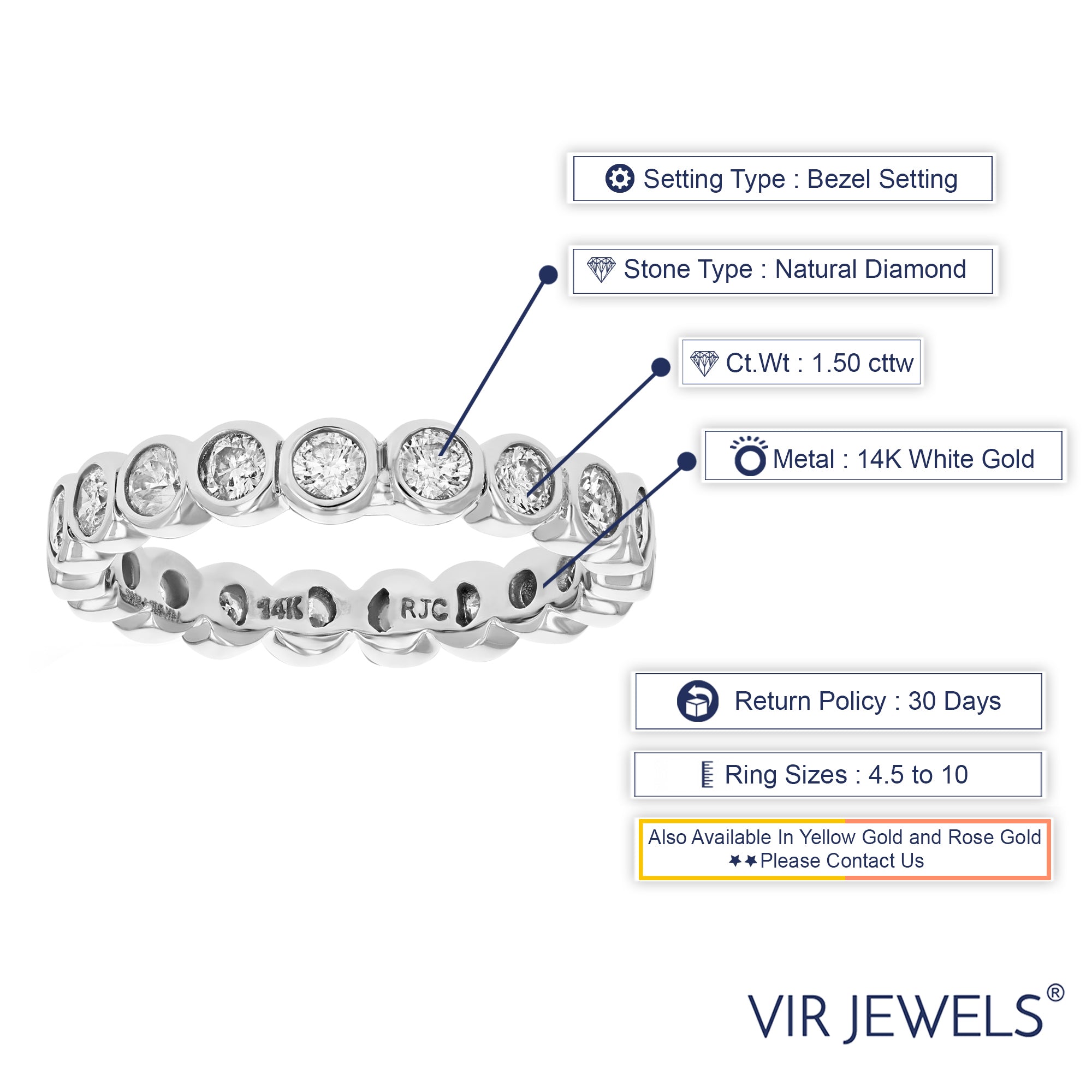 Diamond Bezel Eternity Ring