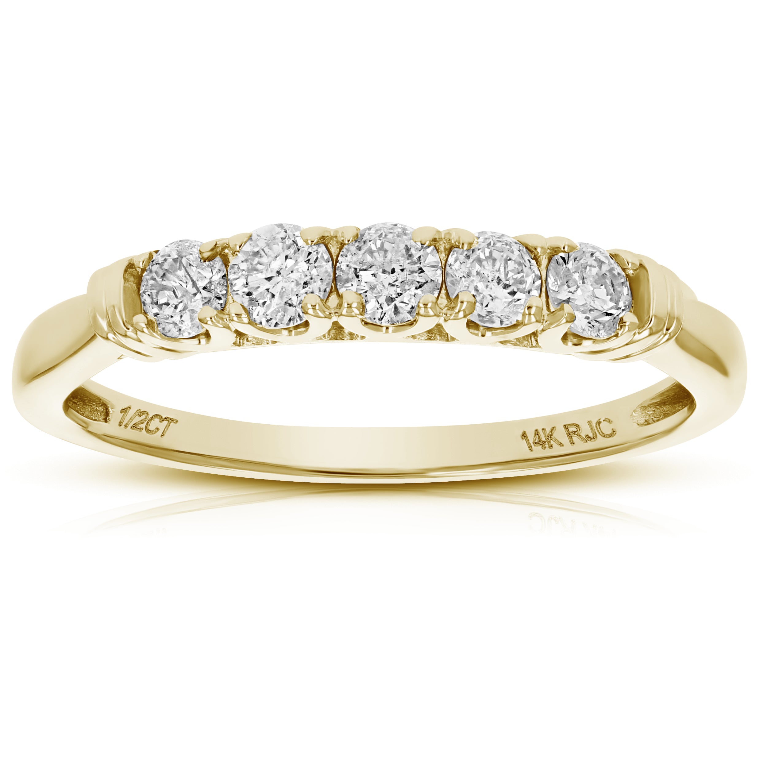 Diamond Prong Engagement Ring in 14K Gold