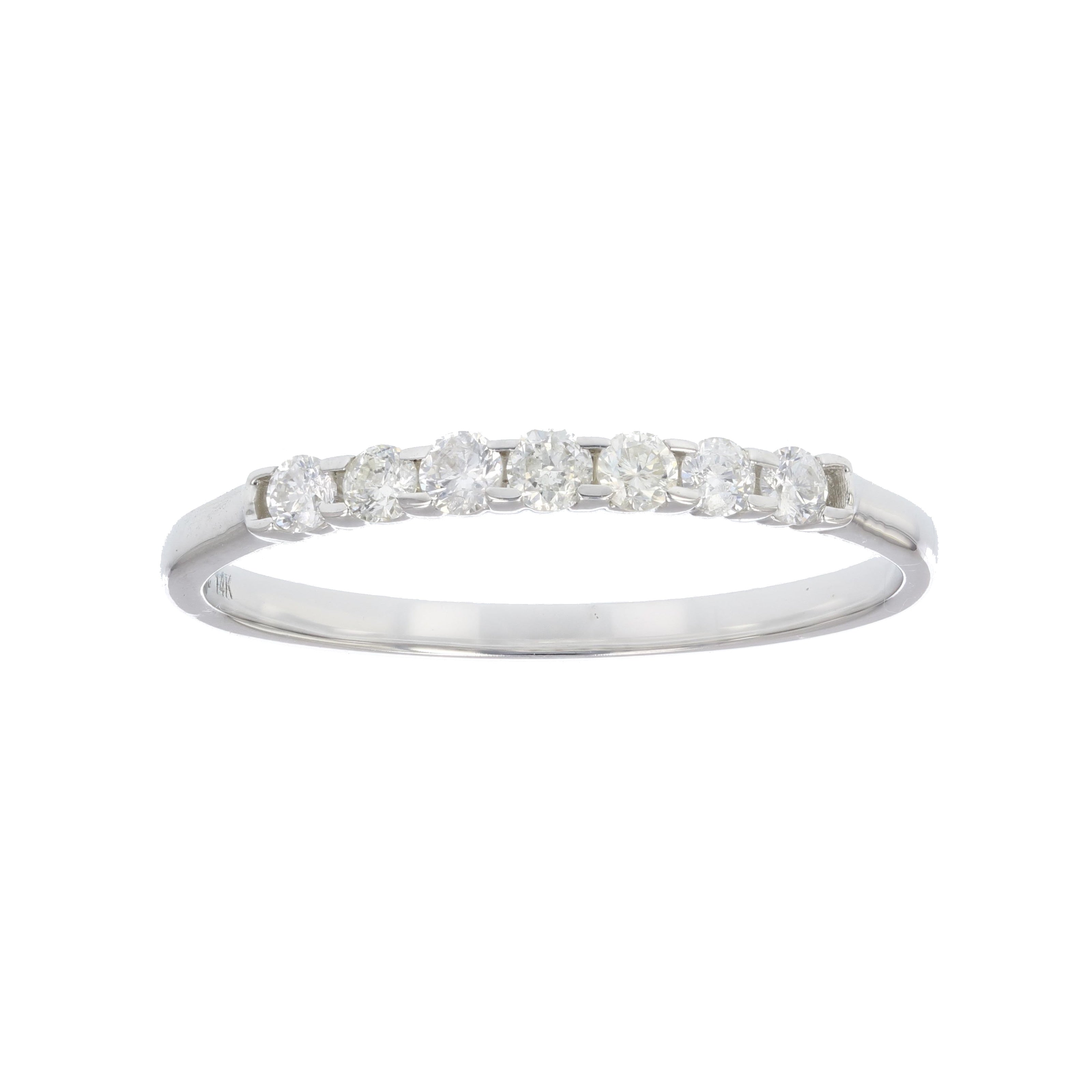 Seven Diamond Wedding Band