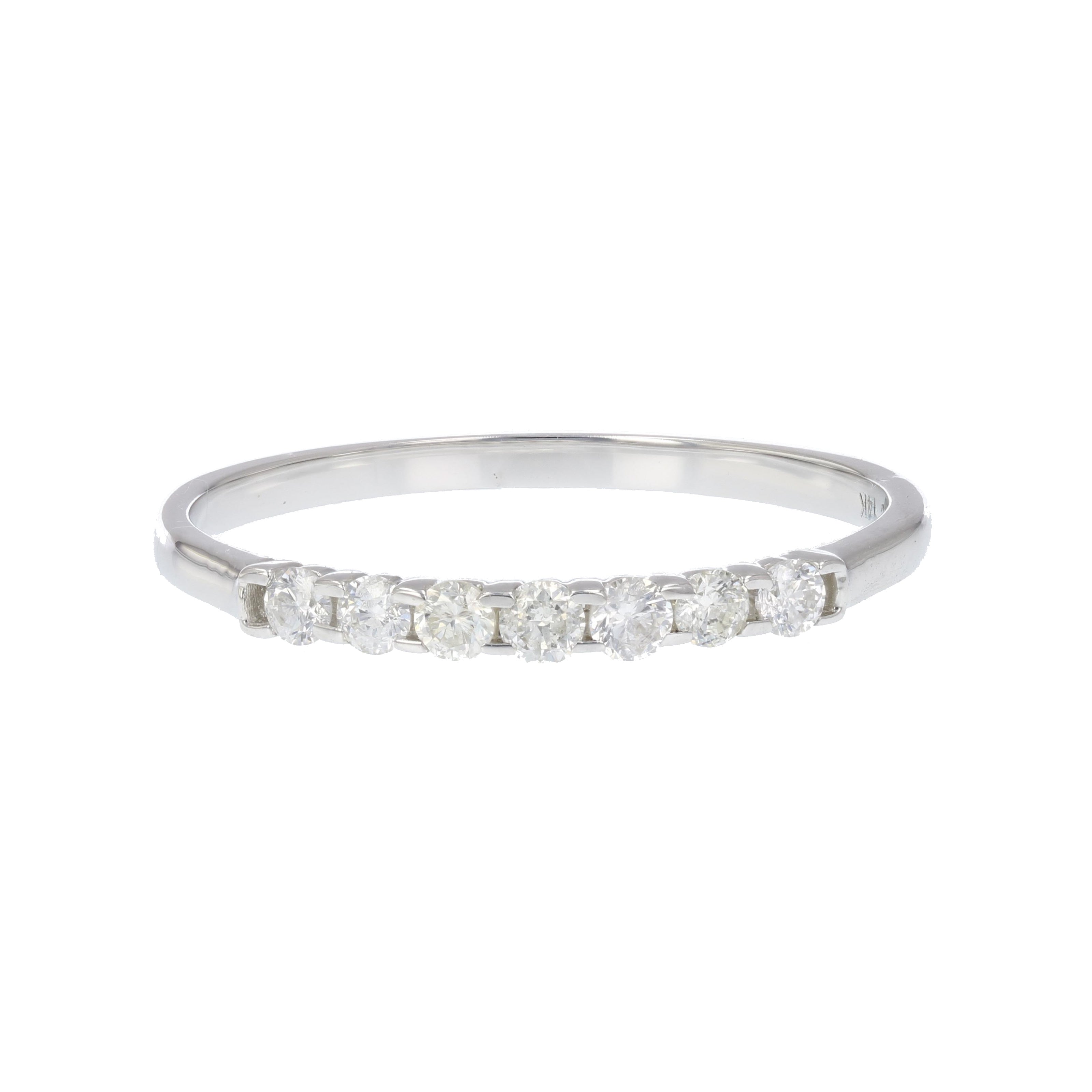 Seven Diamond Wedding Band