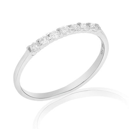 Seven Diamond Wedding Band