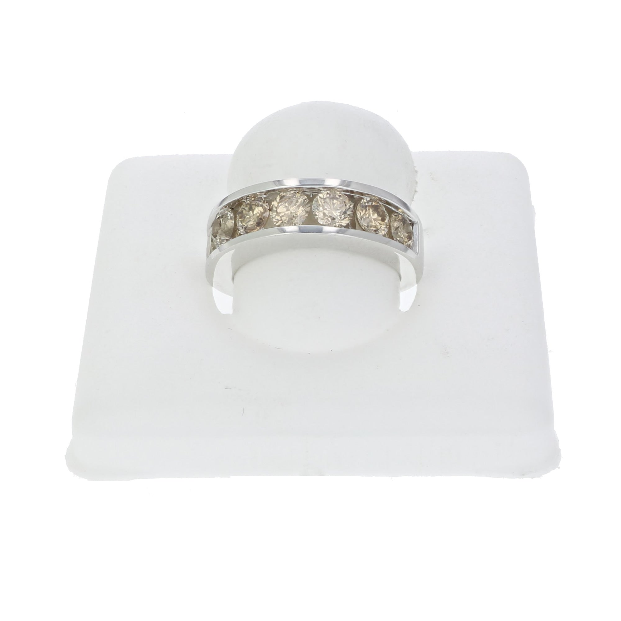 7 Stone Champagne Diamond Band