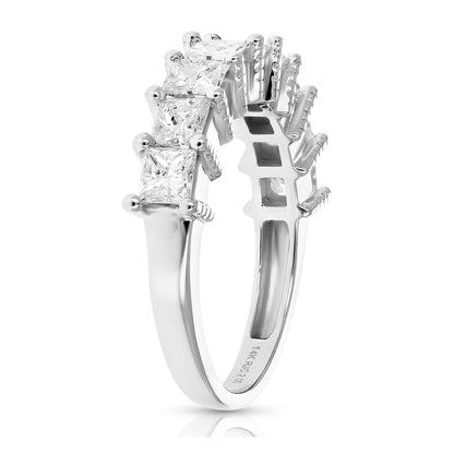 Princess Diamond Wedding Band