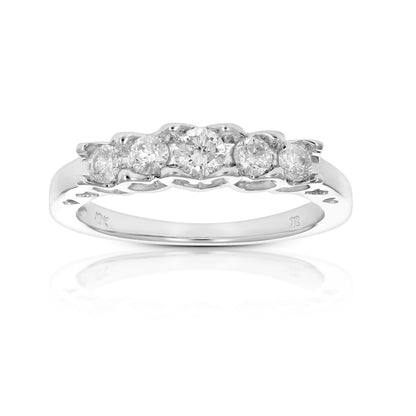 5 Stone Engagement Diamond Ring