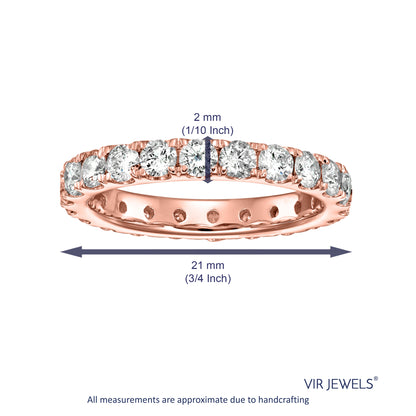 Diamond Prong Full Eternity Band