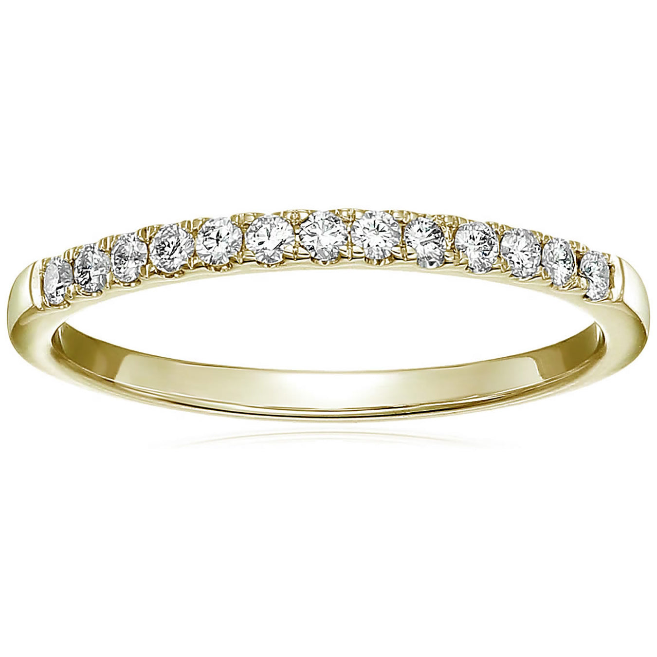 Classic Diamond Half Eternity Wedding Band