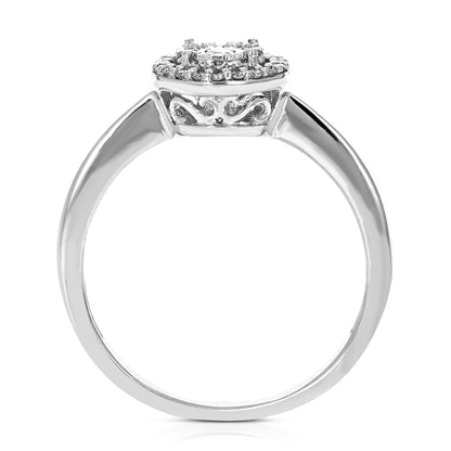 Halo Round Diamond Engagement Ring