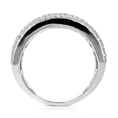 Multi Row Diamond Wedding Band