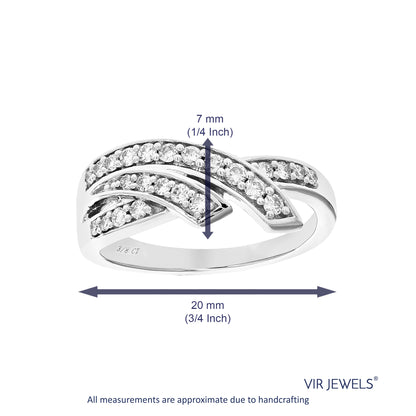 Twisted Diamond Wedding Band