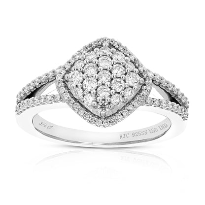 Composite Diamond Engagement Ring